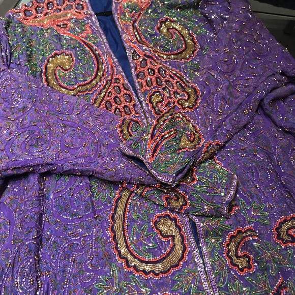 Vintage Purple Poised Mbellished cardigan - Picture 3 of 3